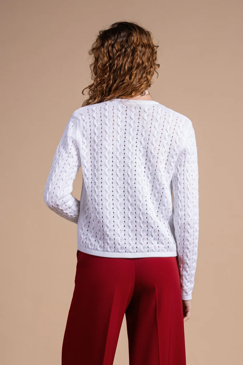 Cardigan punto mosso