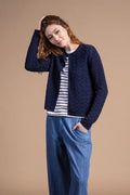 Cardigan punto mosso