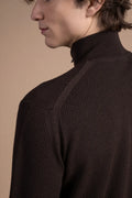 Fullzip testurizzato in Lana Merino