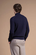 Fullzip testurizzato in Lana Merino