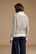 Full zip Jacquard Alpaca blend