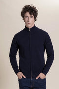 Fullzip punto tuck 100% Merino