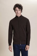 Fullzip punto tuck 100% Merino
