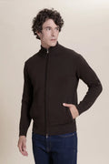 Fullzip punto tuck 100% Merino