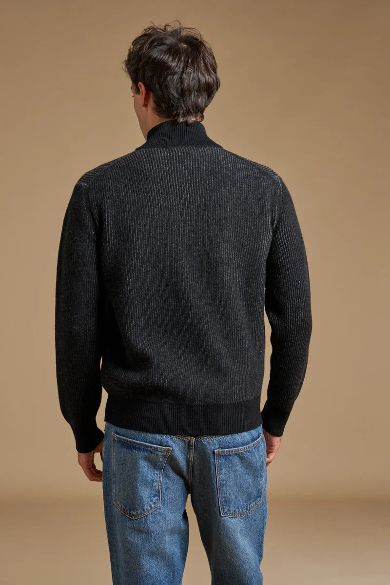Full zip costa bicolore