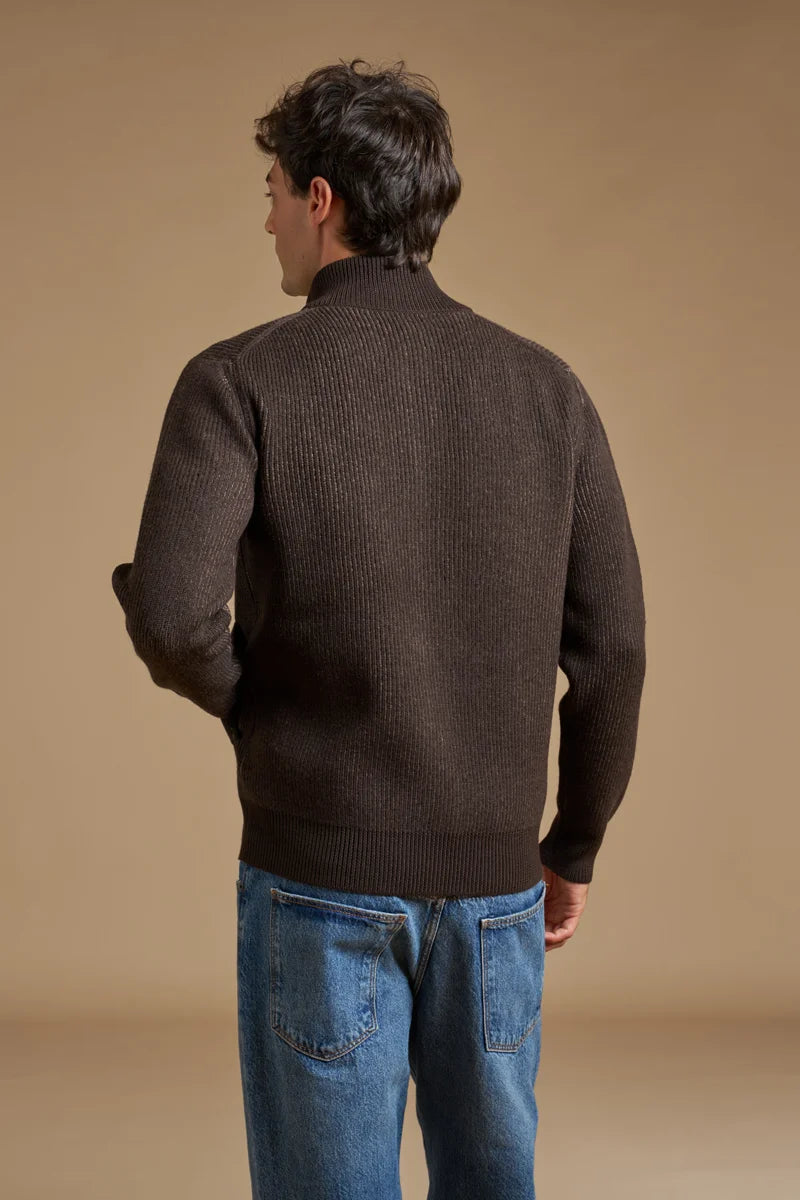 Full zip costa bicolore
