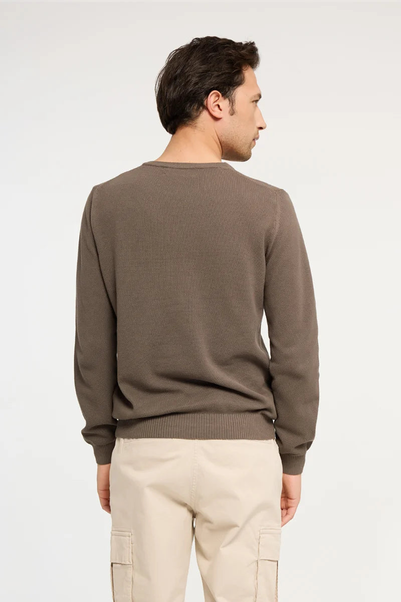Girocollo grana di riso 100% Cotone