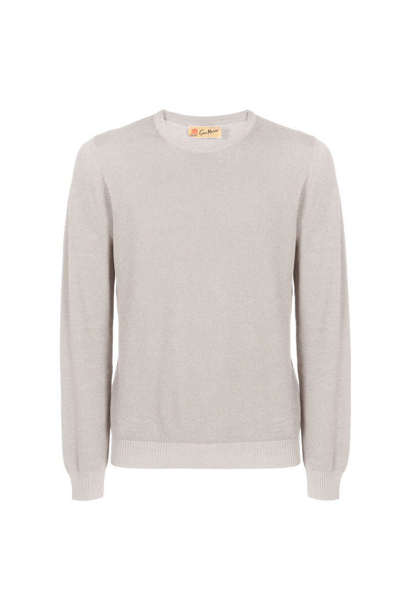 Girocollo grana di riso 100% Cotone