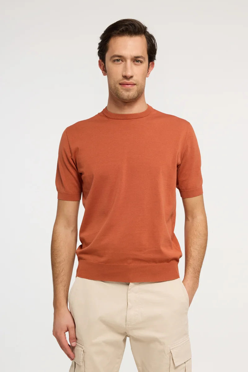 T-shirt in maglia extra-light in Cotone