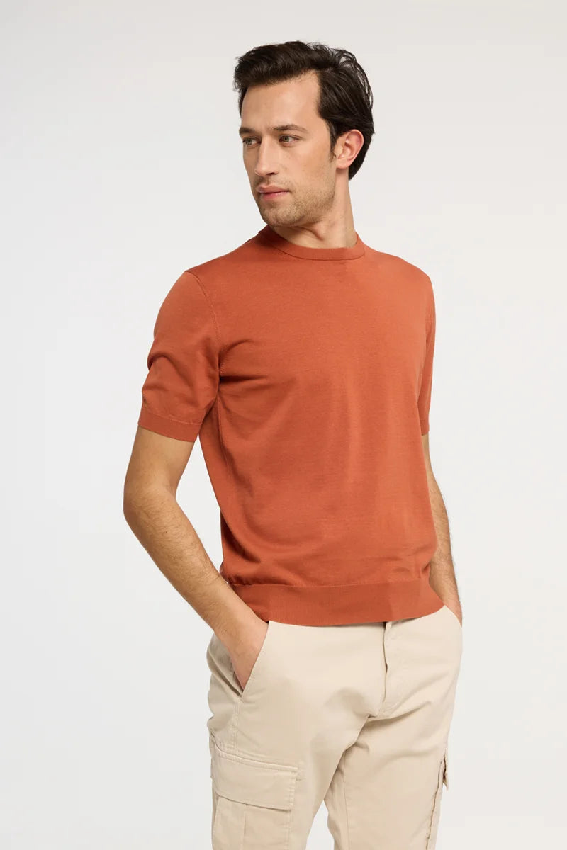 T-shirt in maglia extra-light in Cotone