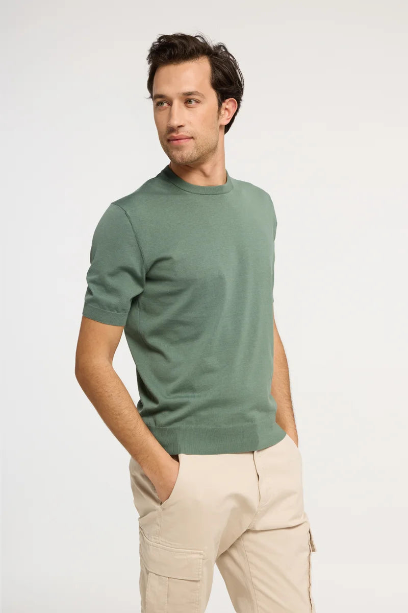 T-shirt in maglia extra-light in Cotone