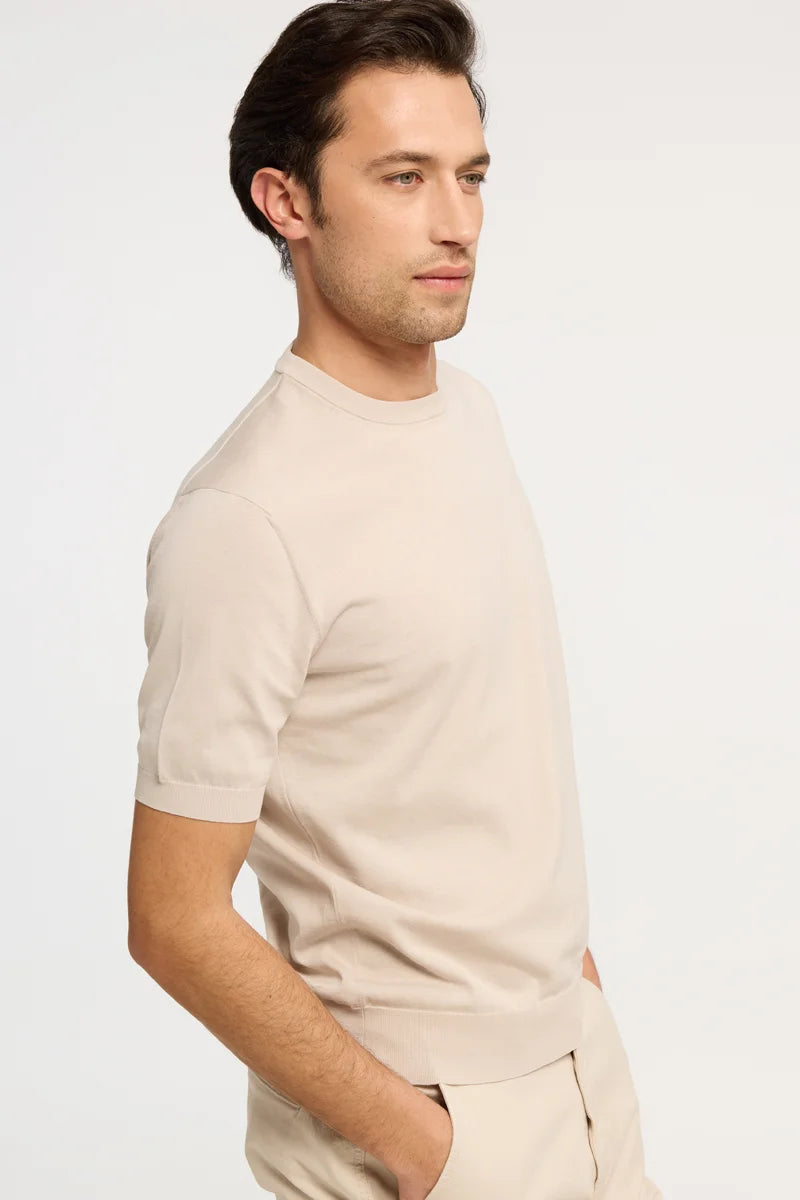 T-shirt in maglia extra-light in Cotone