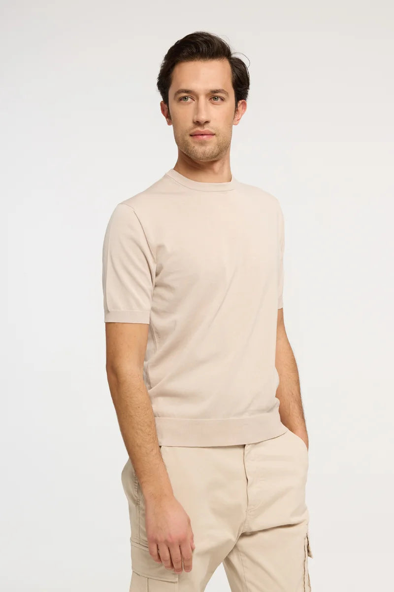 T-shirt in maglia extra-light in Cotone