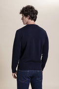 Girocollo punto tuck 100% Merino