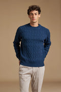 Girocollo trecce 100% Shetland