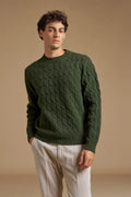 Girocollo trecce 100% Shetland