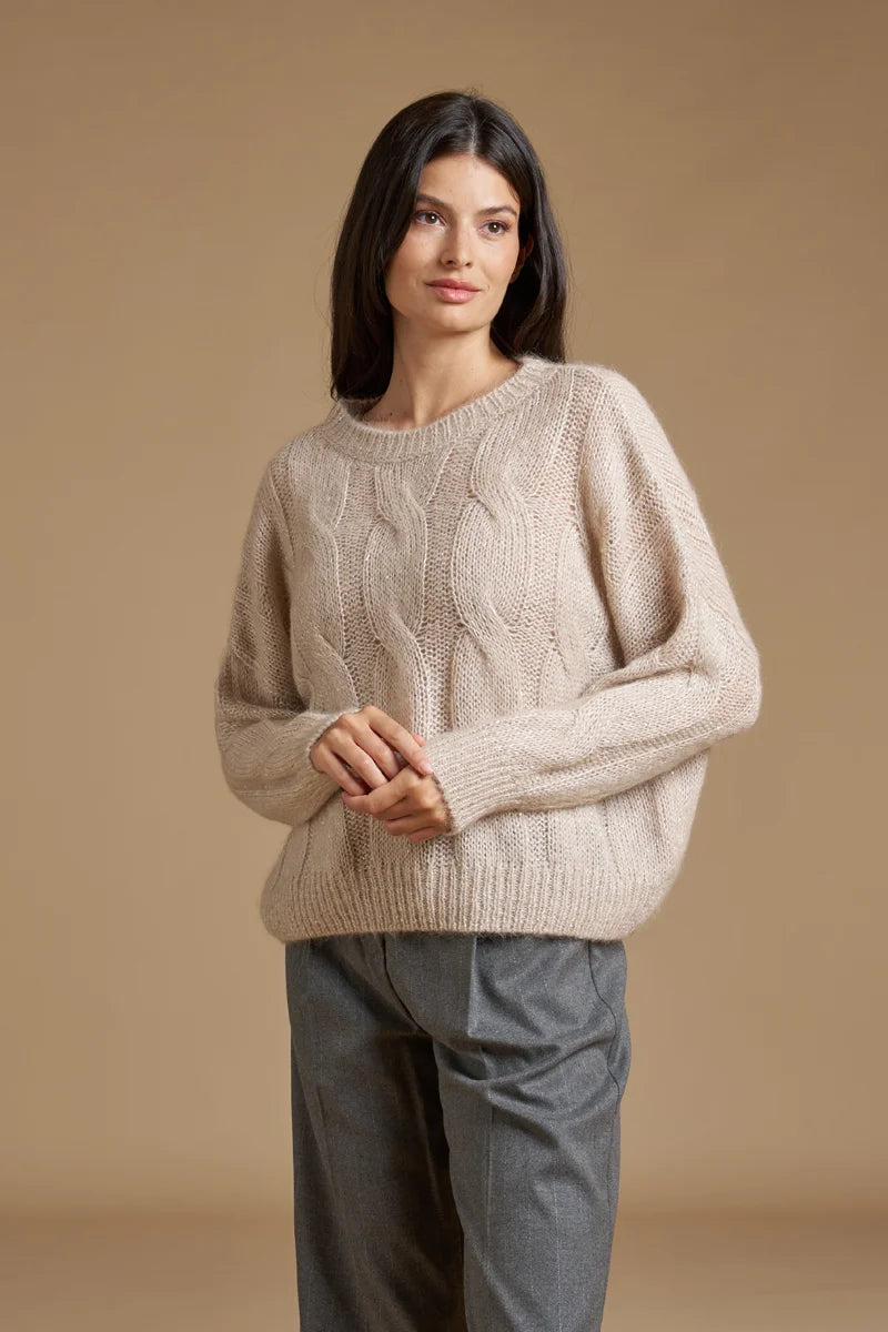 Pull paillettes a trecce