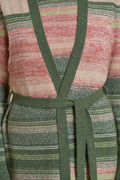 Gilet lungo rigato dégradé