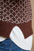 Gilet jacquard a rombi
