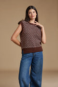 Gilet jacquard a rombi