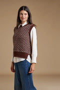 Gilet jacquard a rombi