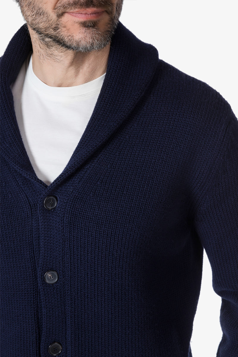"JFK" cardigan 100% Merino