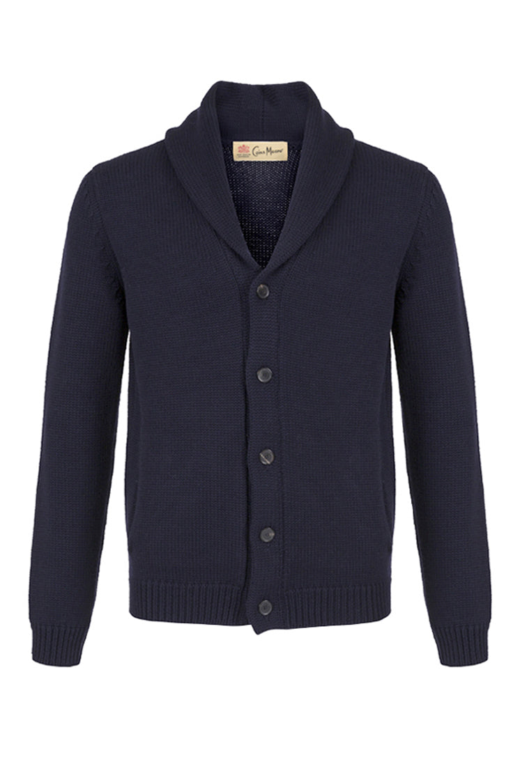 "JFK" cardigan 100% Merino