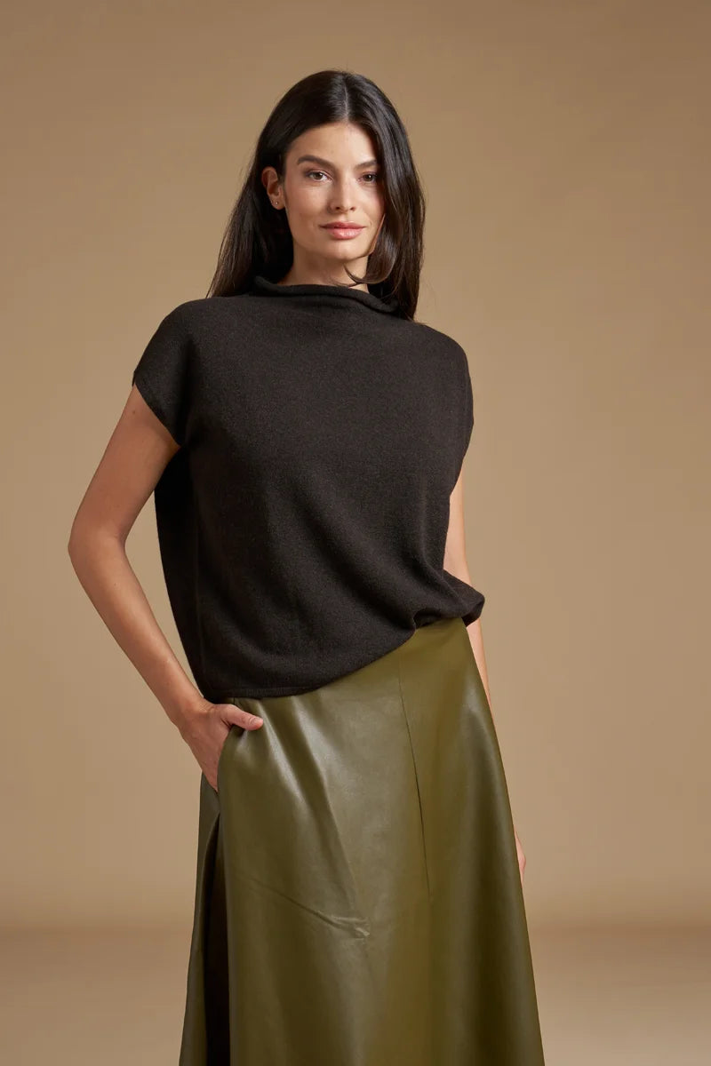 Top kimono cashmere blend