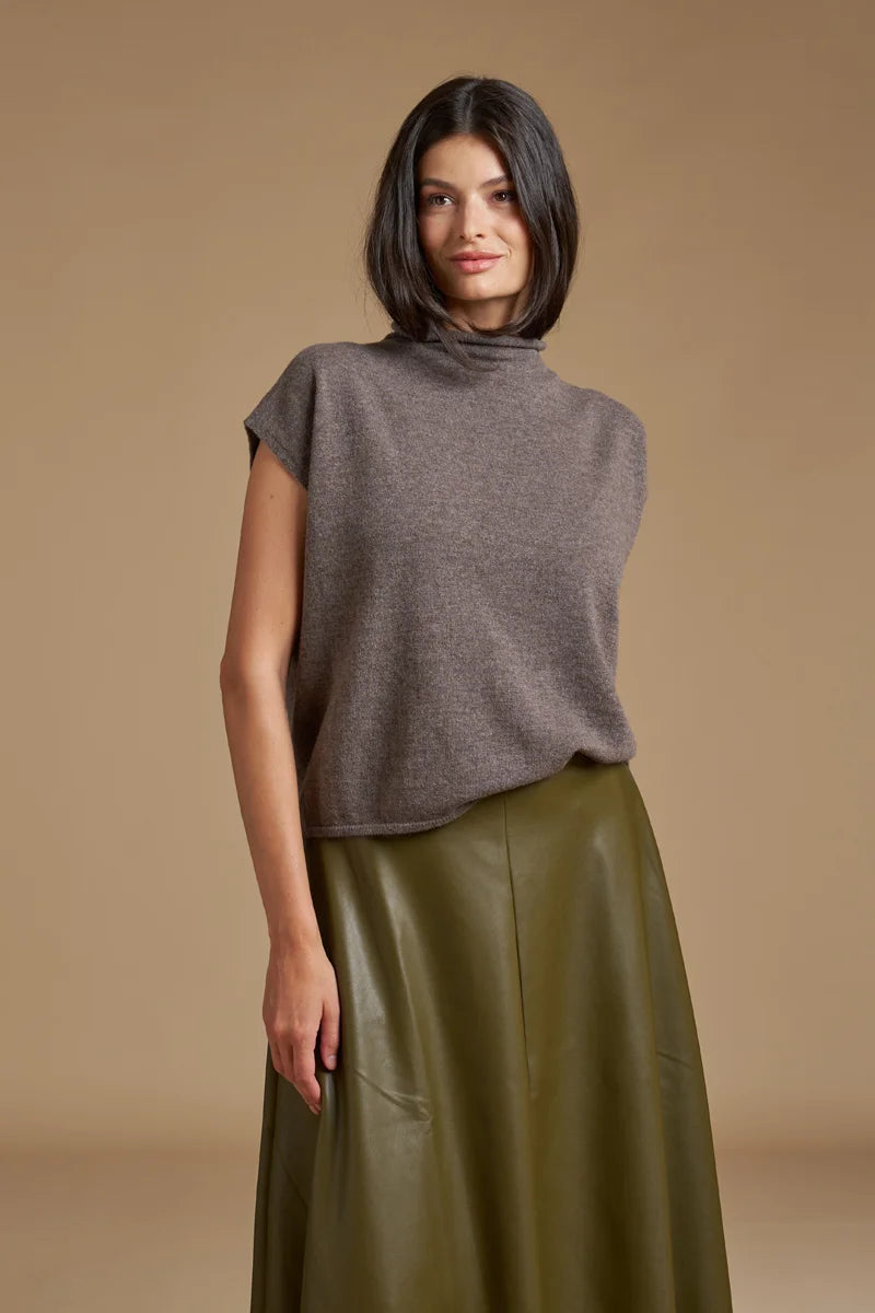 Top kimono cashmere blend