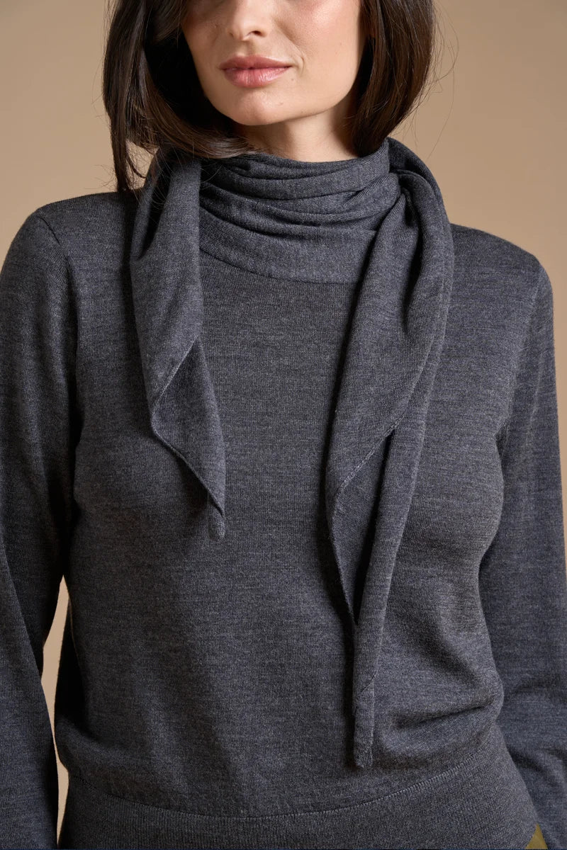 Maglia foulard Lana Merino