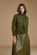 Maglia foulard Lana Merino