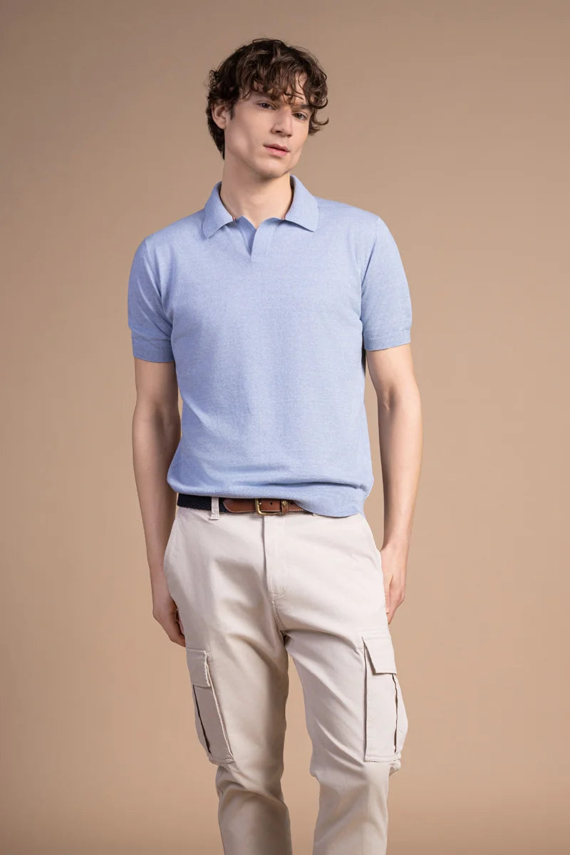 Polo sablé Lino Cotone