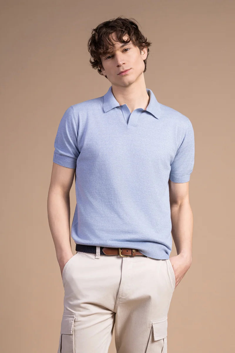 Polo sablé Lino Cotone
