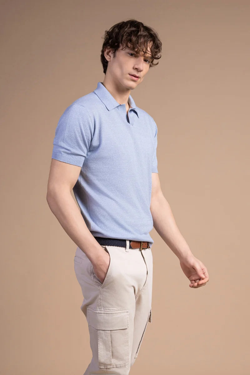 Polo sablé Lino Cotone