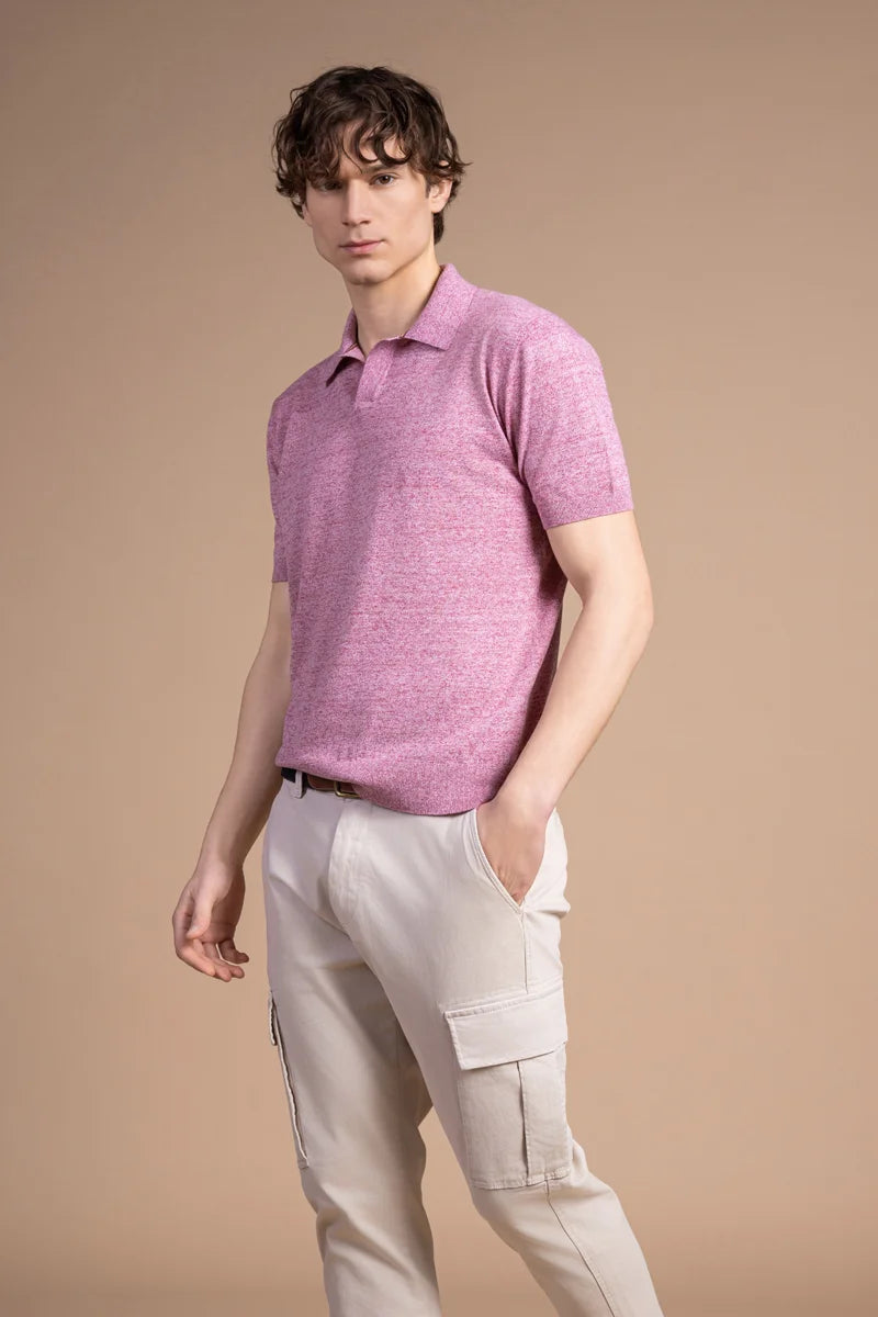 Polo sablé Lino Cotone