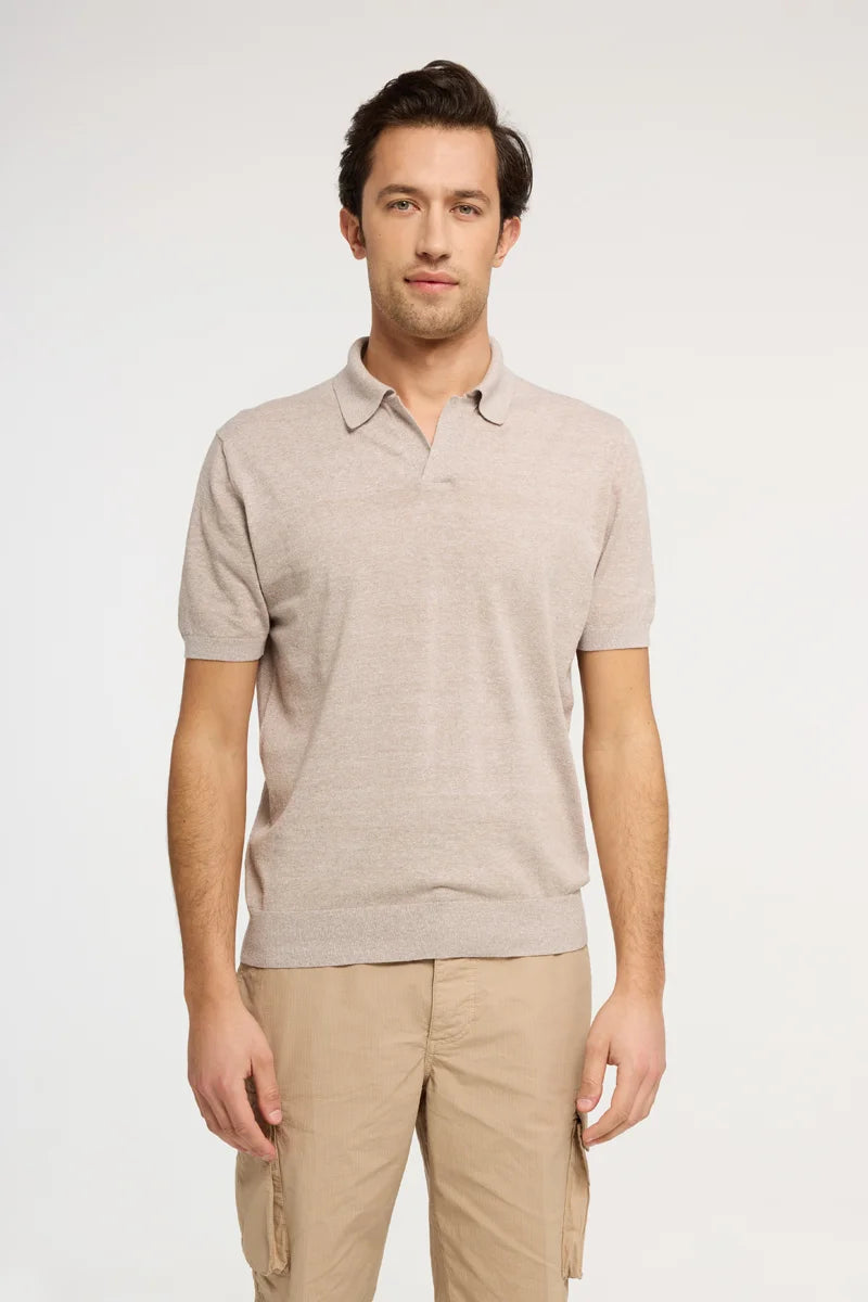 Polo sablé Lino Cotone