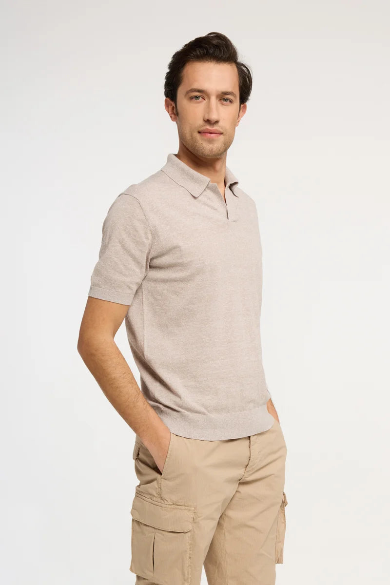 Polo sablé Lino Cotone