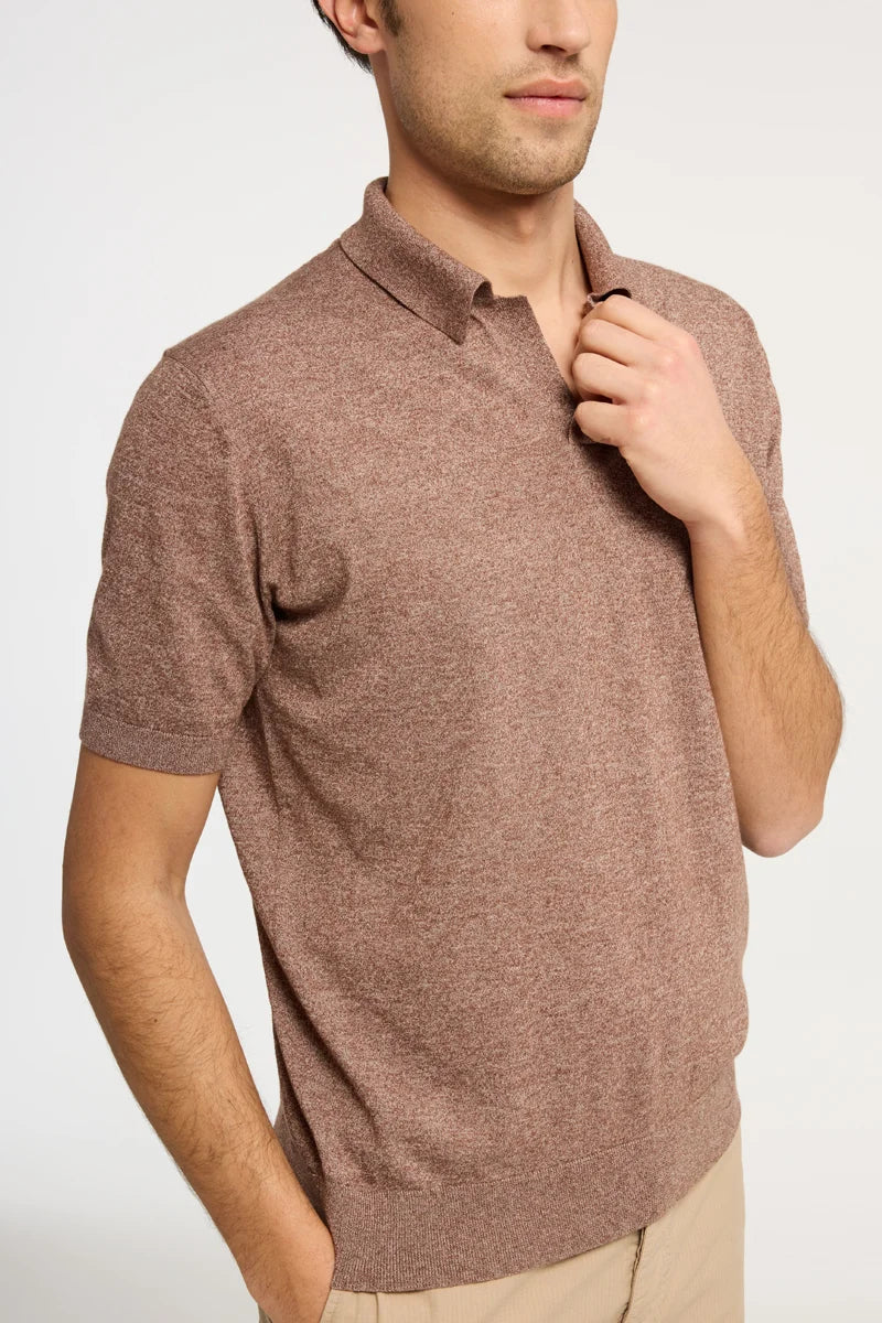 Polo sablé Lino Cotone