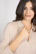 Maglia in Alpaca stile polo