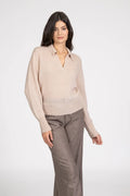 Maglia in Alpaca stile polo