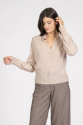 Maglia in Alpaca stile polo