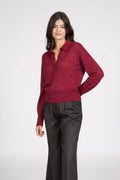 Maglia in Alpaca stile polo