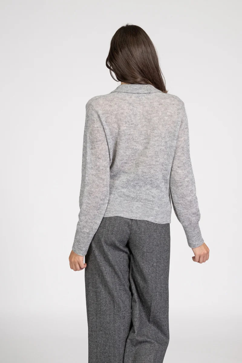 Maglia in Alpaca stile polo