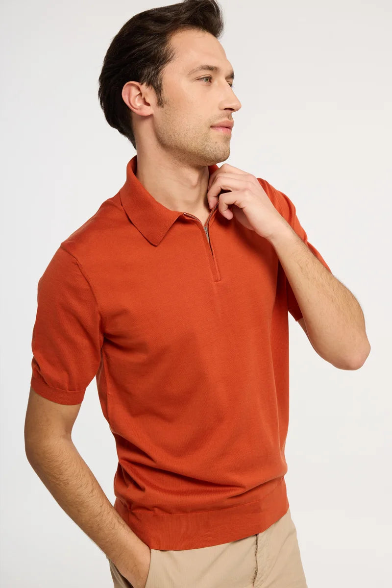 Polo zip Cotone Suvin