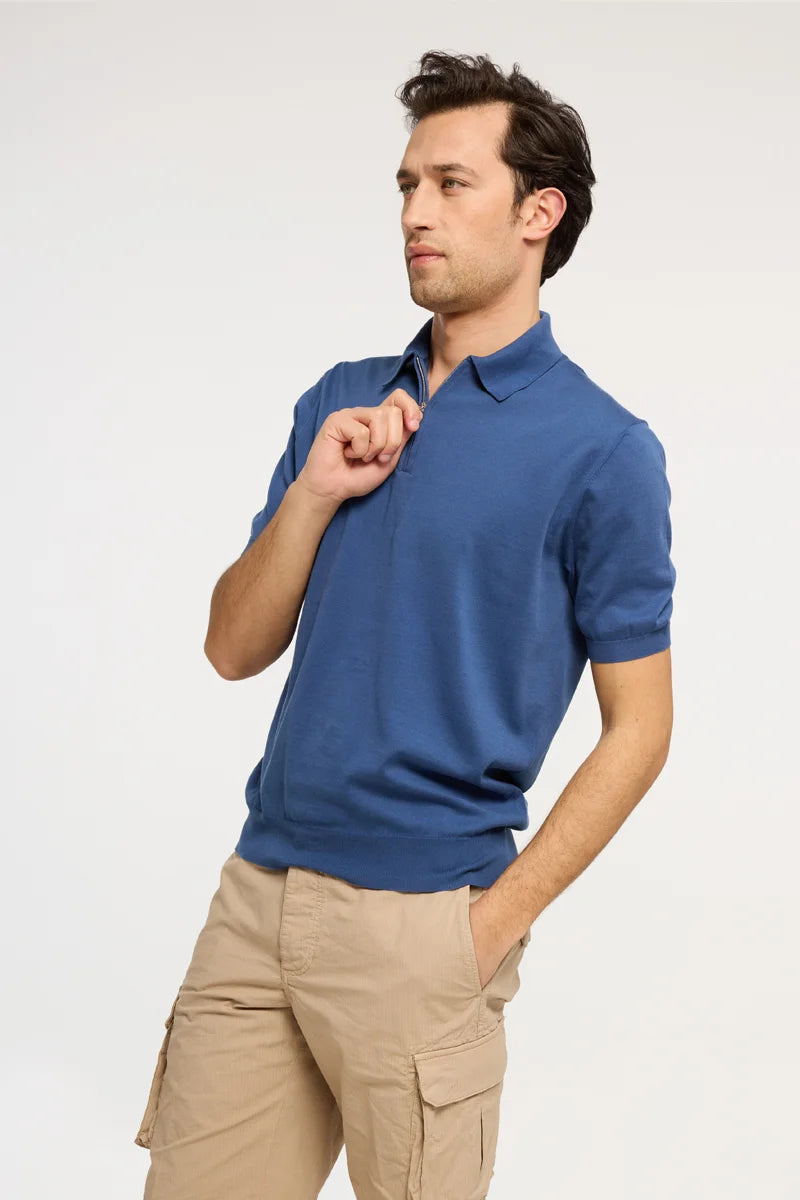 Polo zip Cotone Suvin