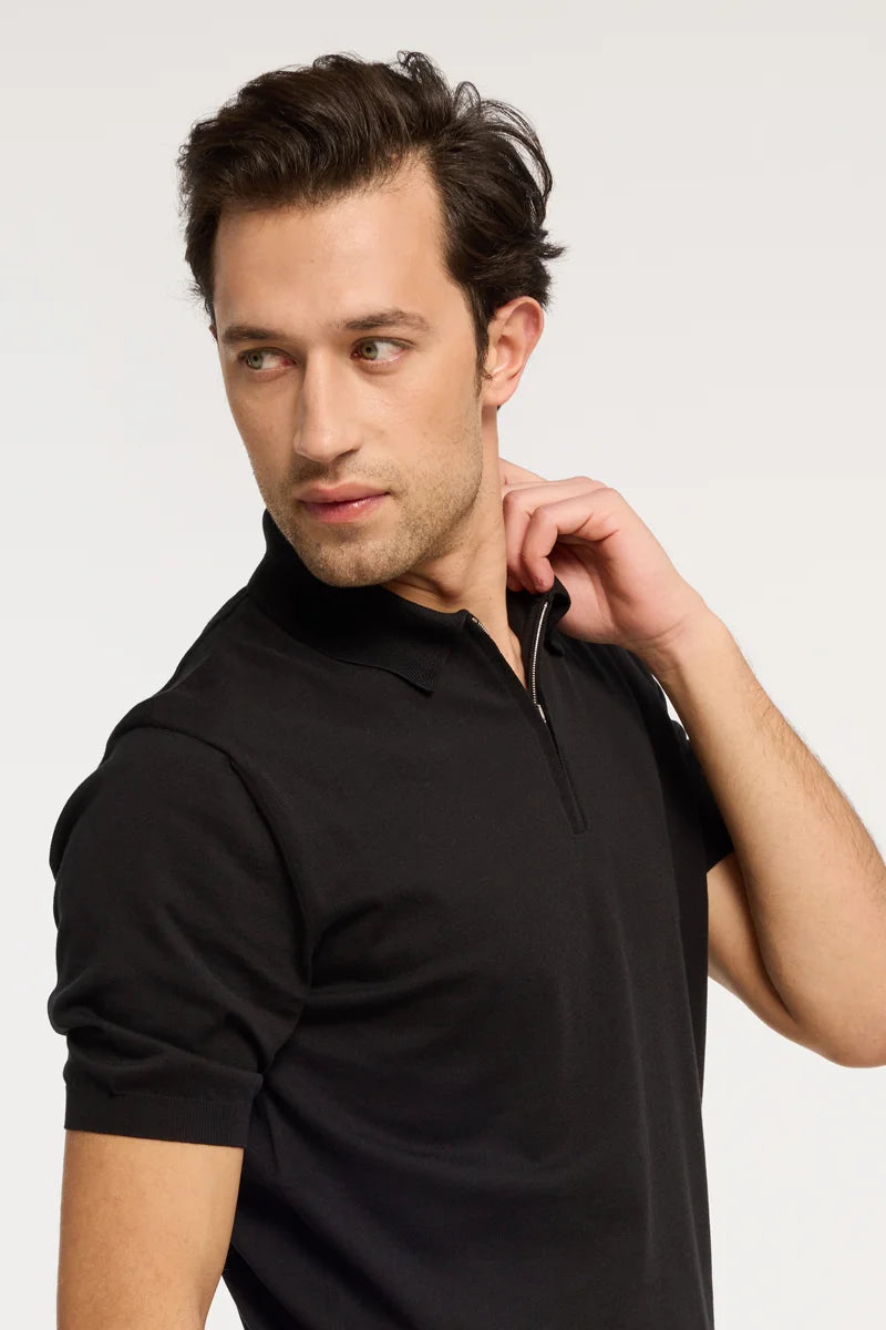 Polo zip Cotone Suvin