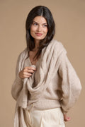 Sciarpa con micro paillettes