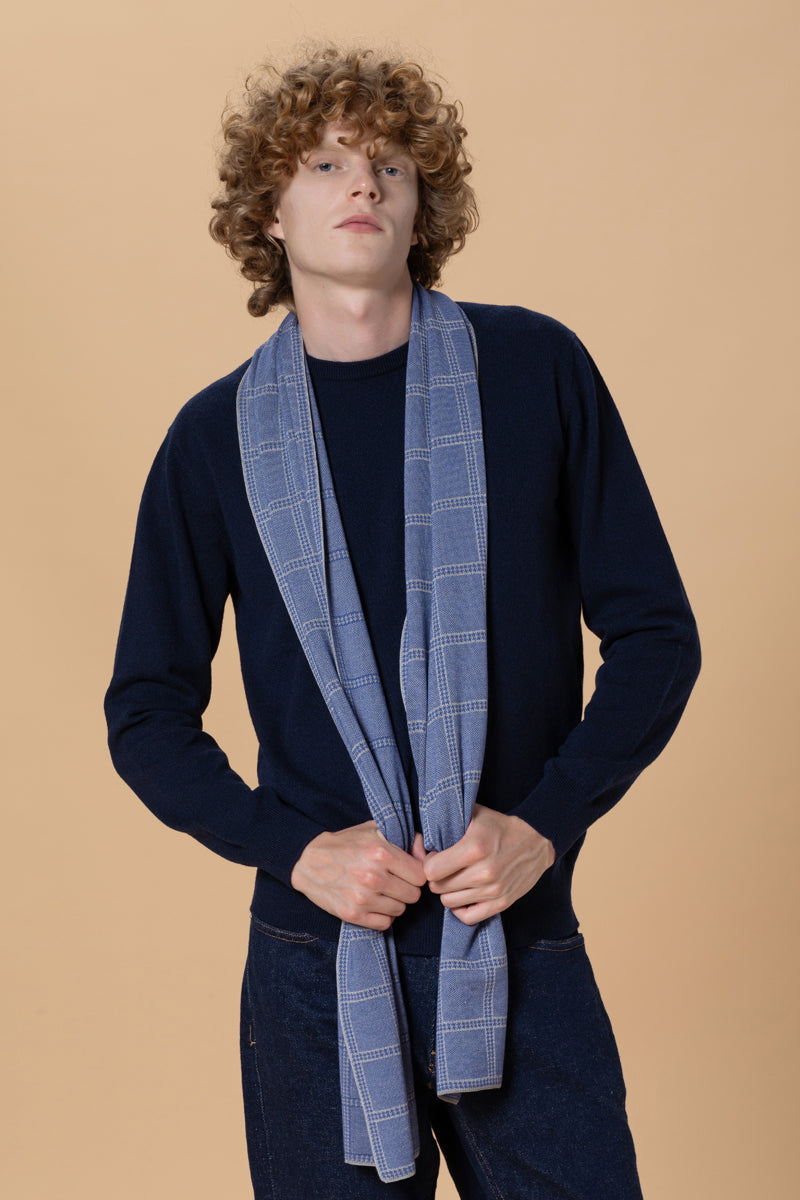 Sciarpa jacquard Lana Seta