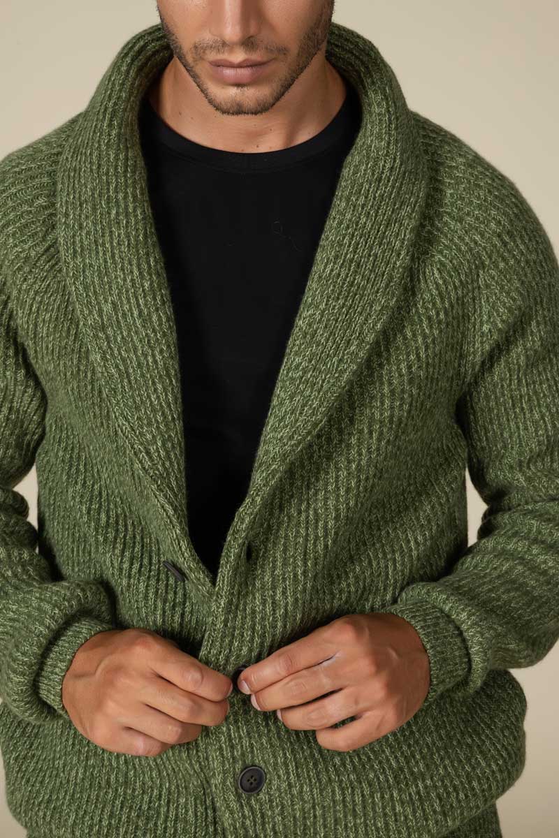"Sean" cardigan costa inglese Cashmere blend