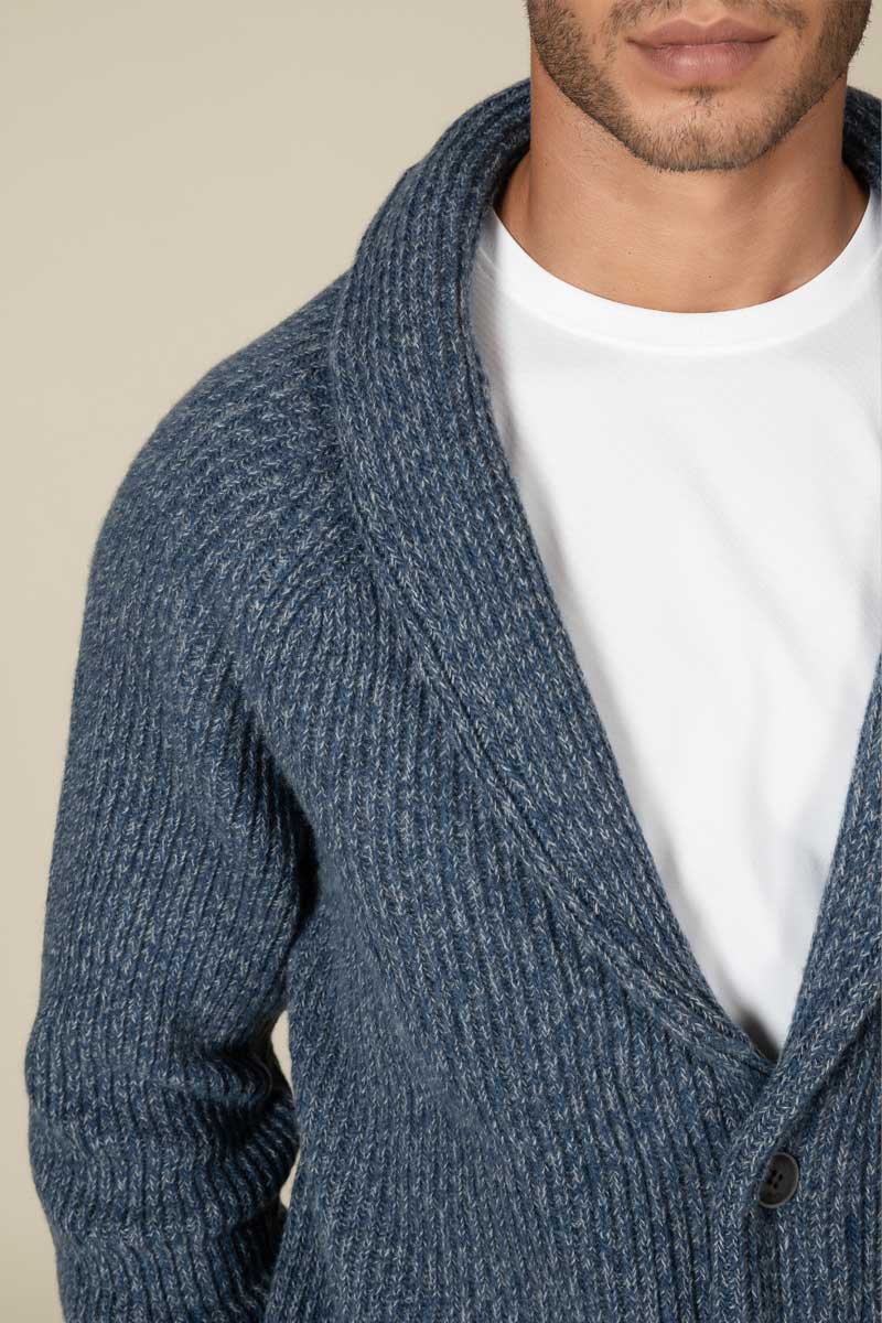 "Sean" cardigan costa inglese Cashmere blend